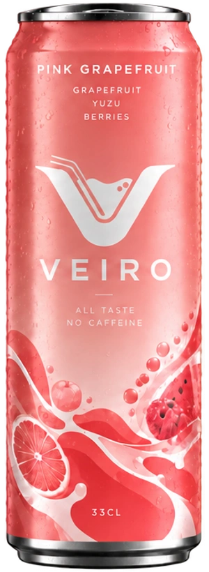 VEIRO Pink Grapefruit, burk med smak av grapefrukt, yuzu och bär